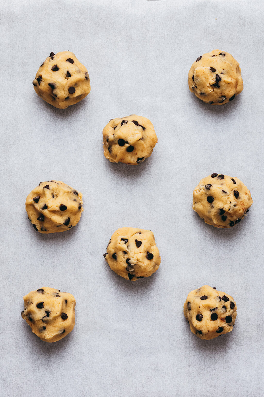 Boules cookies avant cuisson - Lilie Bakery