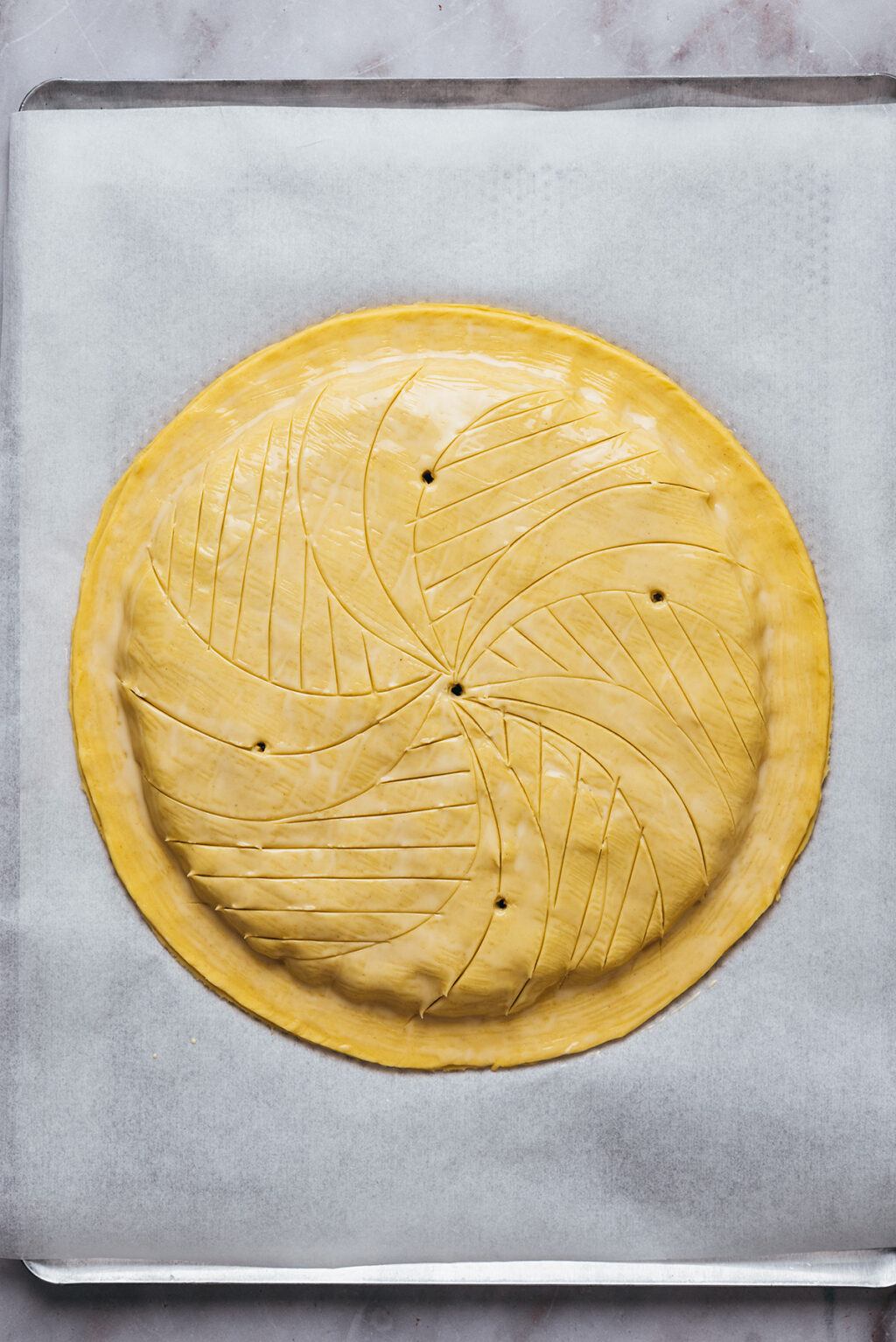 Décor galette des rois pomme - Lilie Bakery