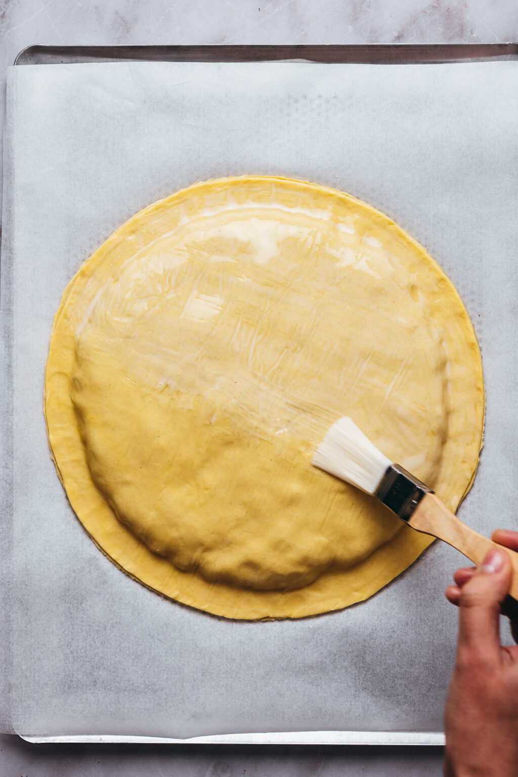 Dorure oeuf galette des rois aux pommes - Lilie Bakery