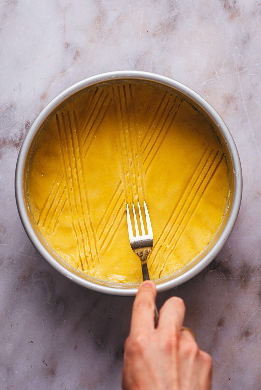 Lignes fourchette gâteau breton - Lilie Bakery