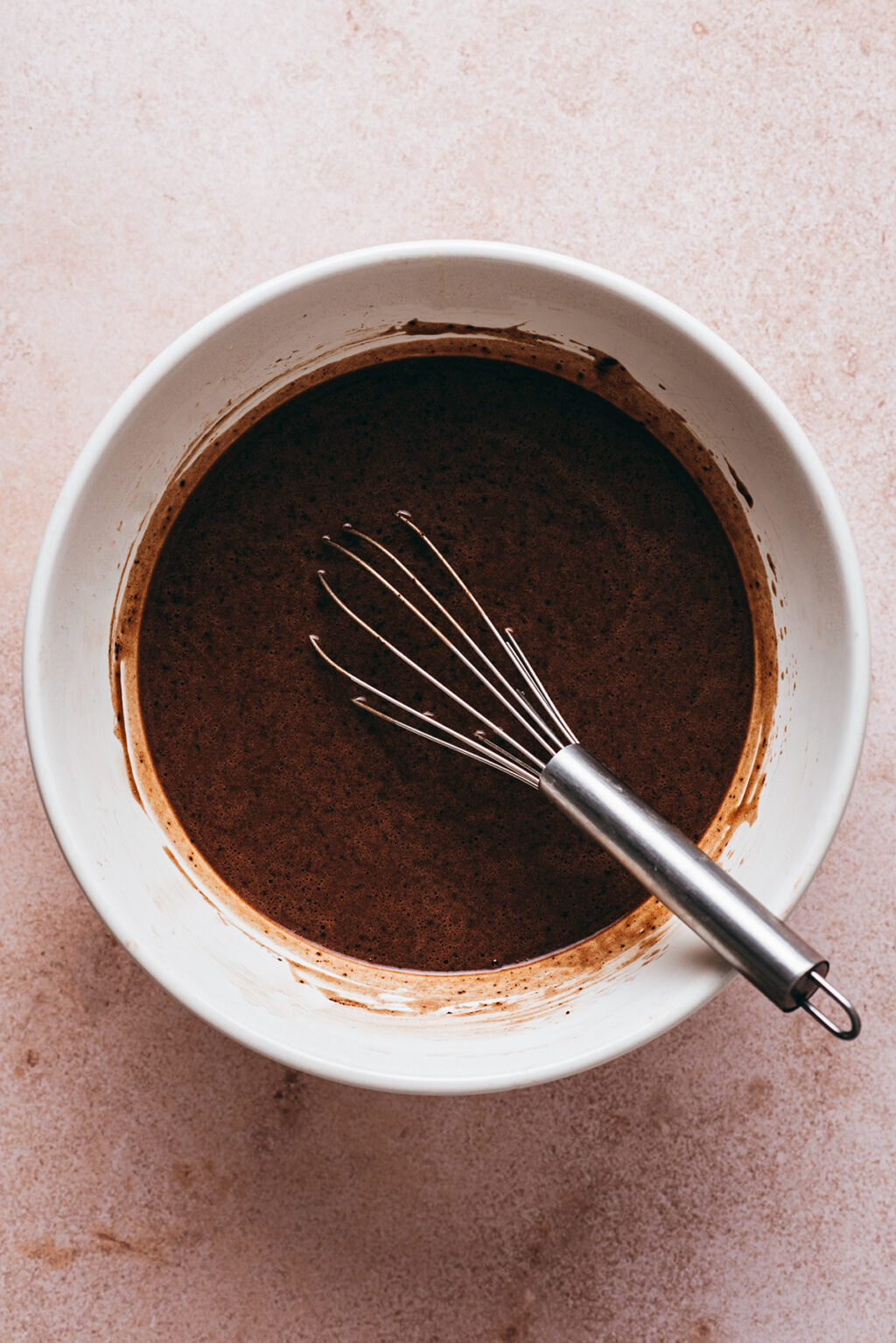 Chocolate cupcake batter - Lilie Bakery