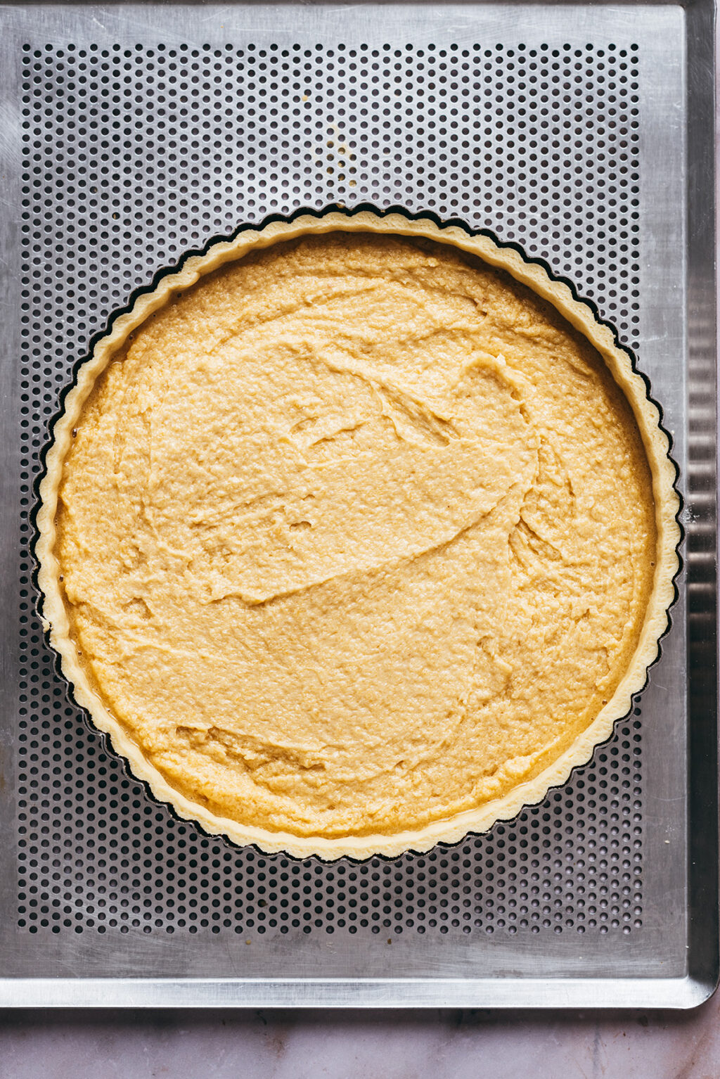 Almond cream on shortcrust pastry - Lilie Bakery