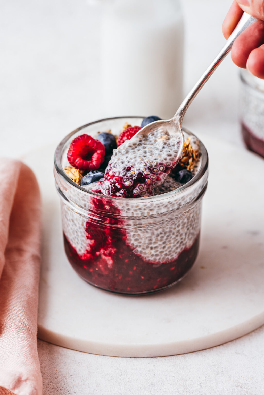 Pudding de chia aux fruits - Lilie Bakery