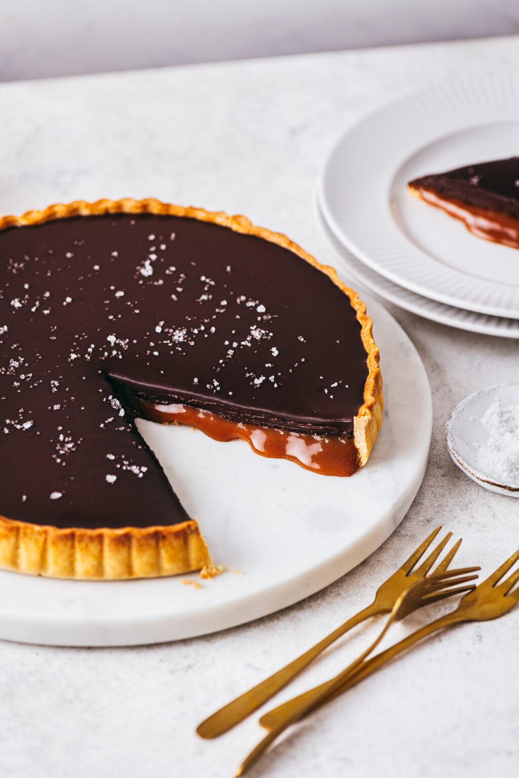 Tarte chocolat caramel - Lilie Bakery