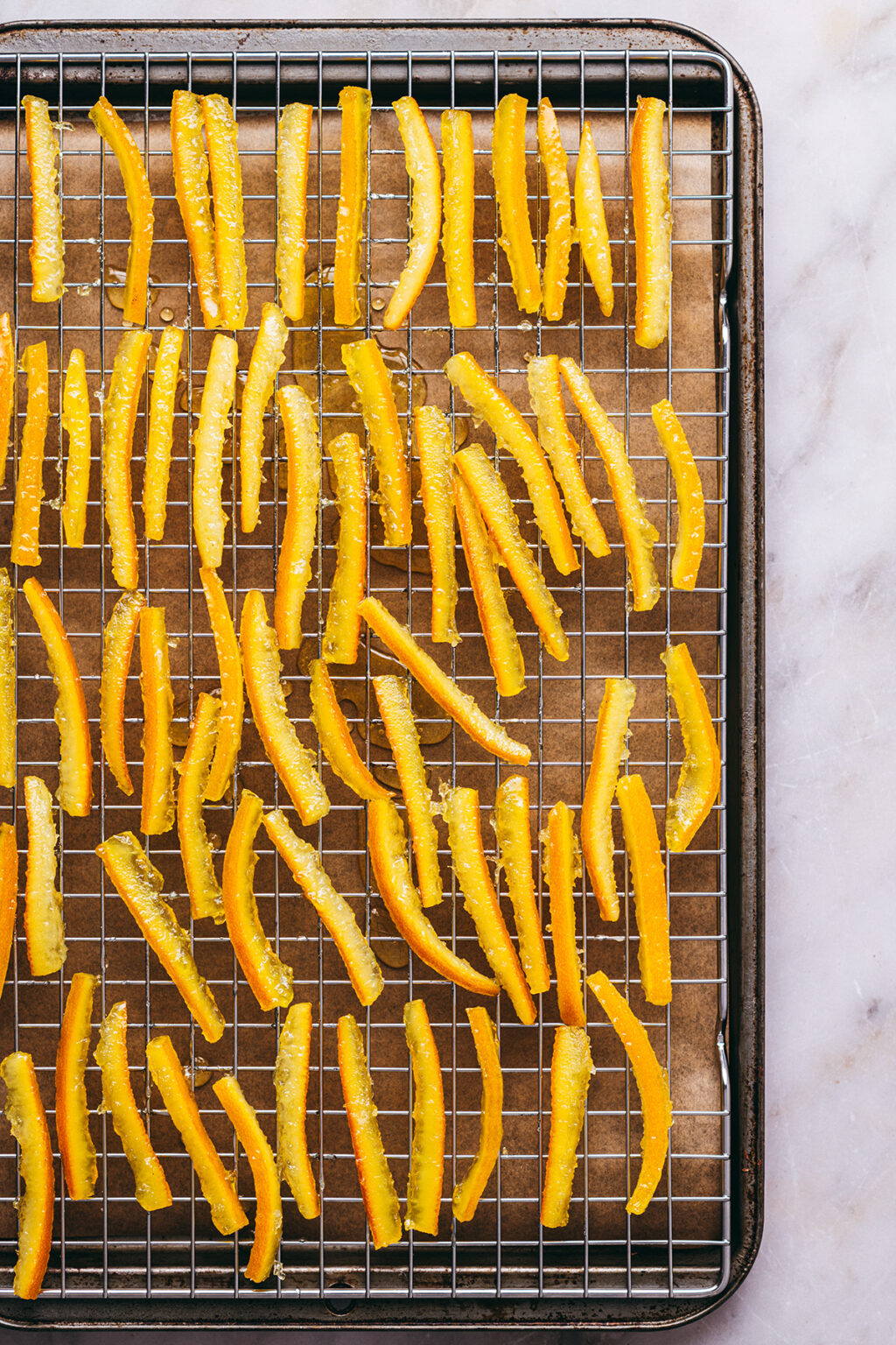 Egouttage des écorces - Lilie Bakery