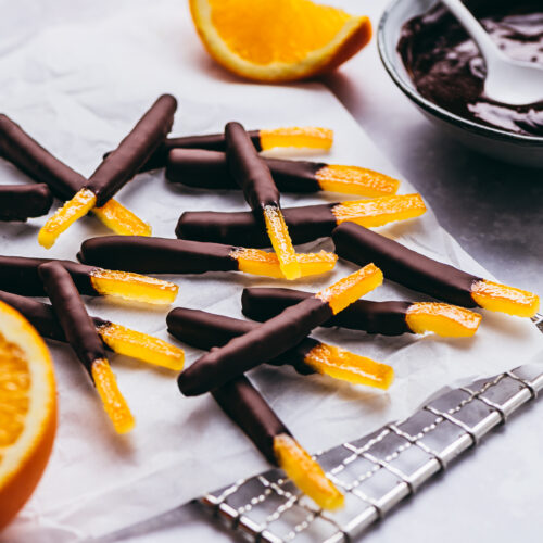 Recette orangettes au chocolat - Lilie Bakery