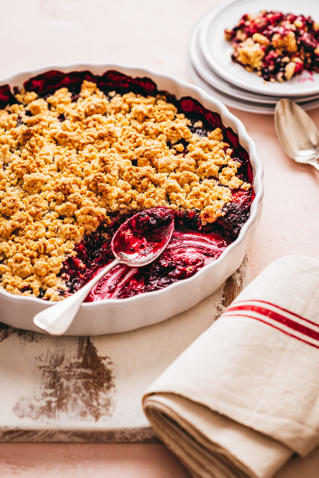 Crumble fruits rouges recette - Lilie Bakery