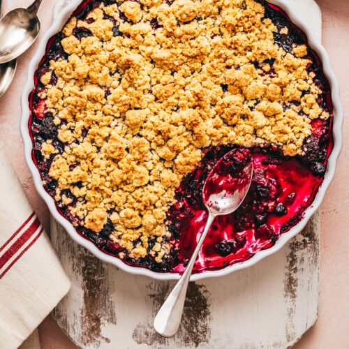 Recette crumble fruits rouges - Lilie Bakery