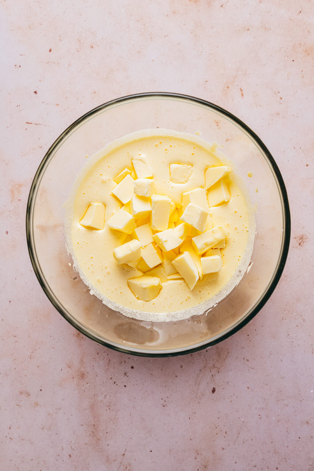 Adding butter - Lilie Bakery