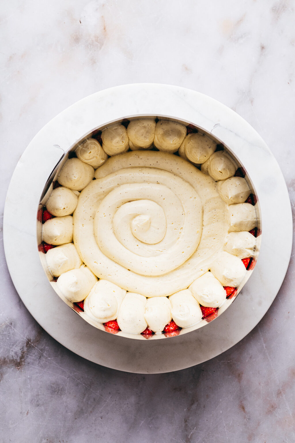 Crème diplomate fraisier - Lilie Bakery