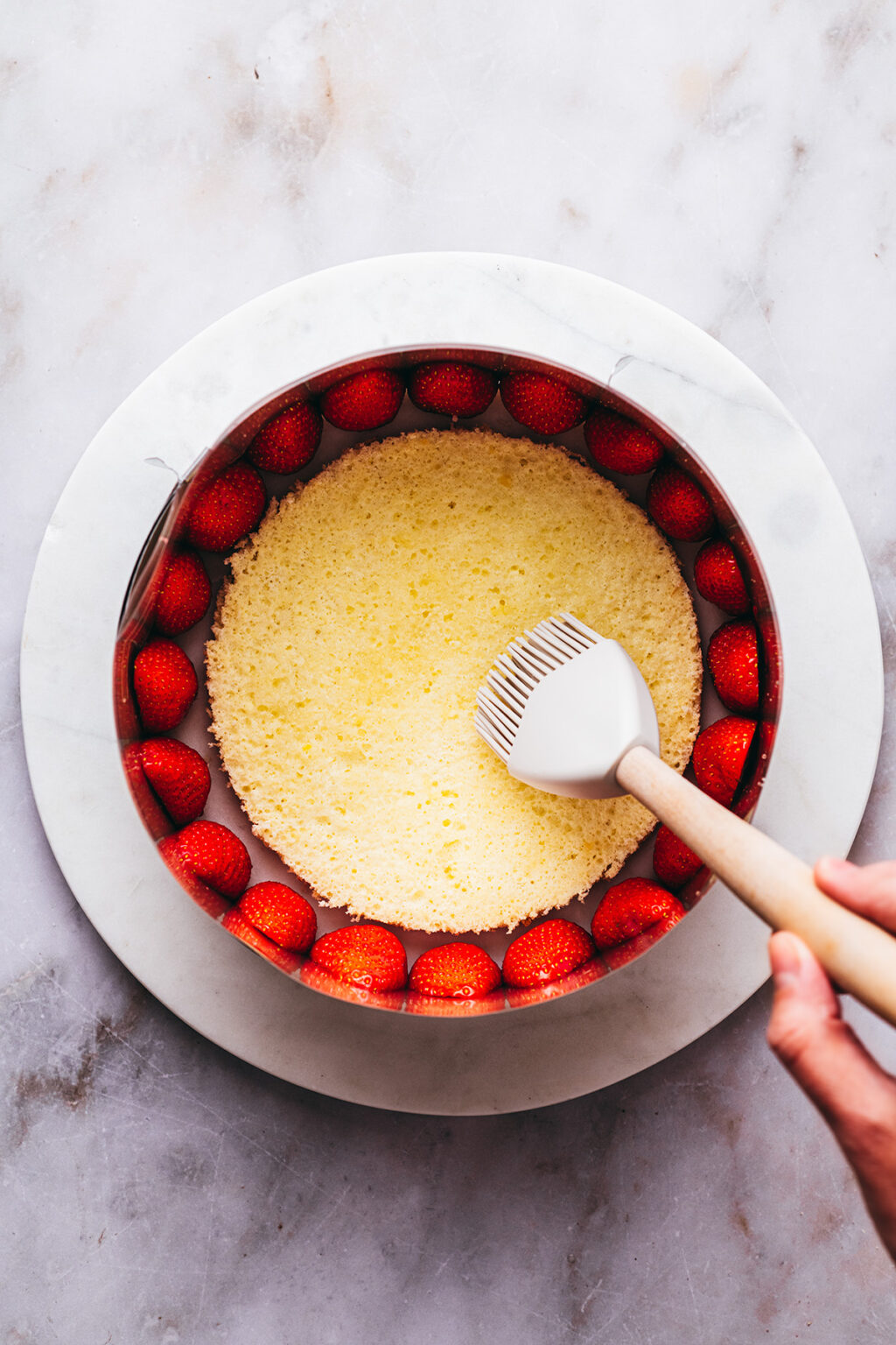 Montage fraisier - Lilie Bakery