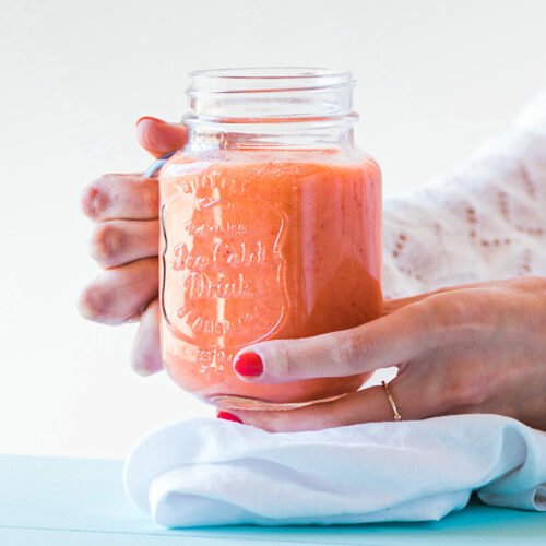 Smoothie fraise mangue recette - Lilie Bakery