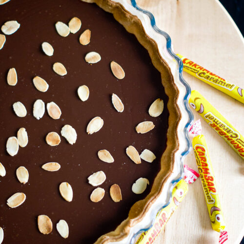 Tarte carambar chocolat - Lilie Bakery