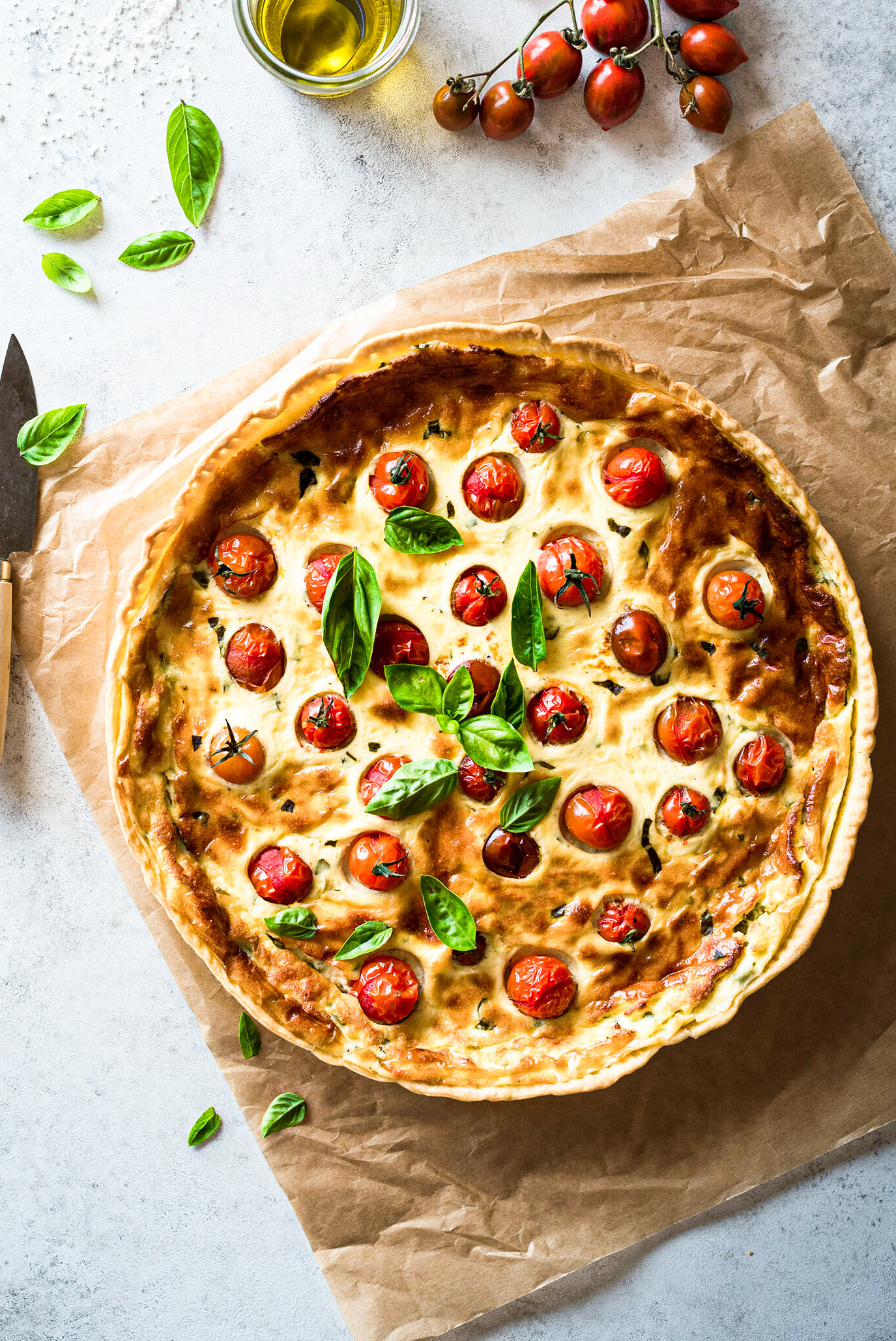 Tarte chèvre tomate recette - Lilie Bakery