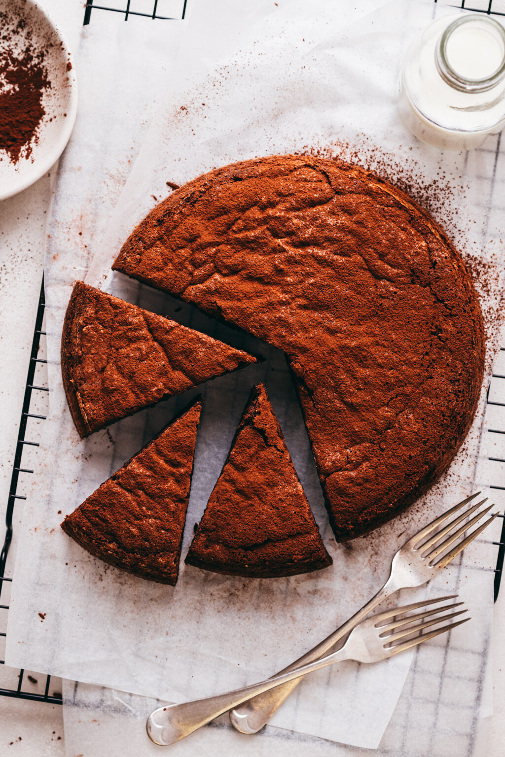 Recette gâteau magique chocolat - Lilie Bakery