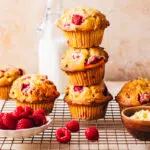 Muffins framboise chocolat blanc - Lilie Bakery