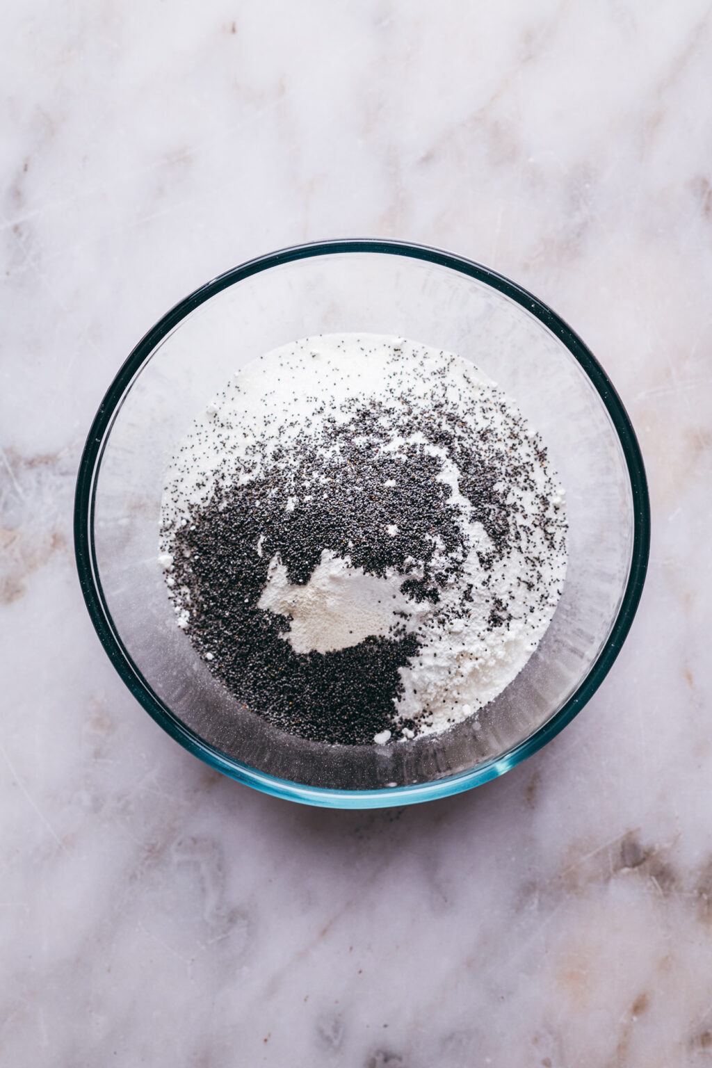 Ingrédients secs muffins citron pavot - Lilie Bakery