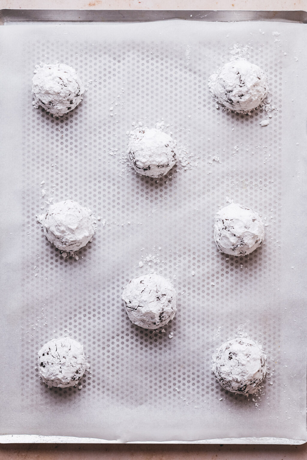 Boules crinkles avant cuisson - Lilie Bakery