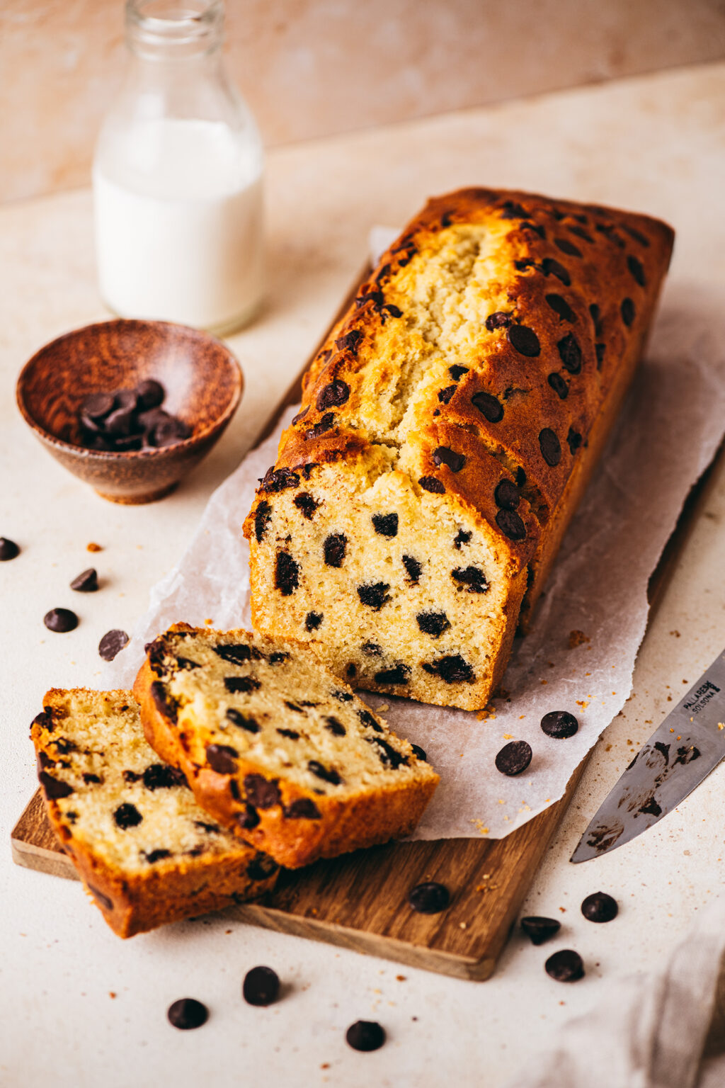 Cake aux p&eacute;pites de chocolat - Lilie Bakery