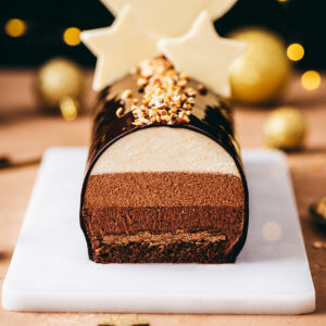 Recette bûche 3 chocolats - Lilie Bakery