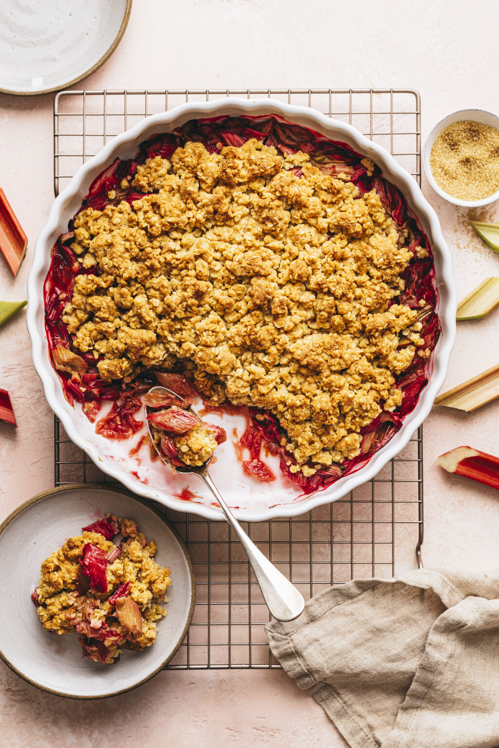Crumble rhubarbe - Lilie Bakery