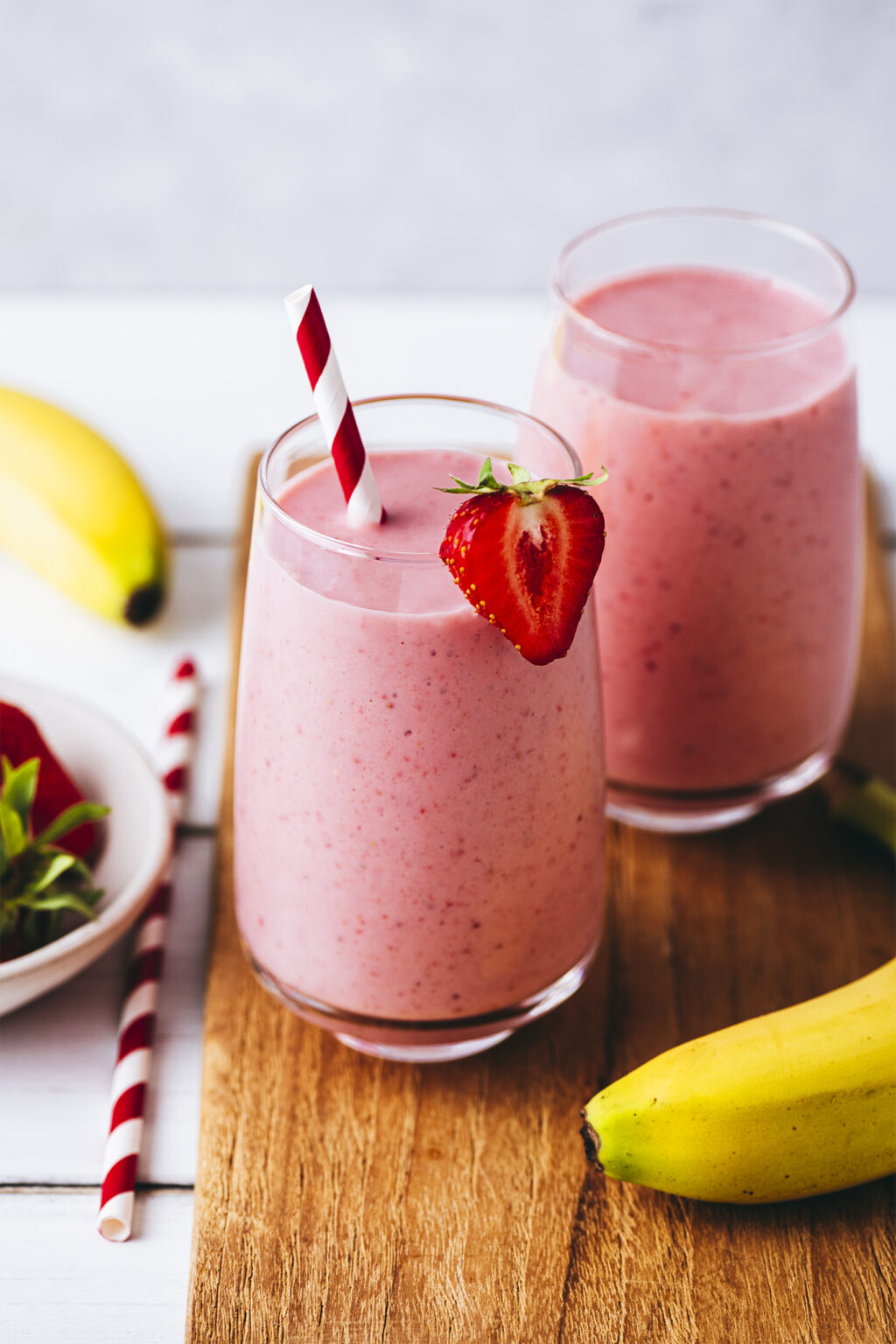 Recette smoothie fraise banane - Lilie Bakery