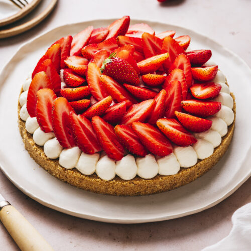 Recette tarte aux fraises sans cuisson facile - Lilie Bakery