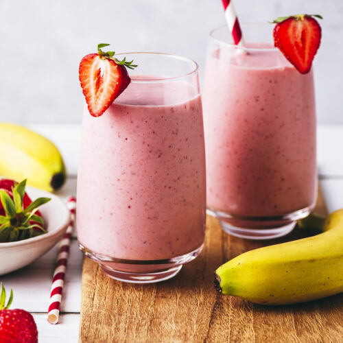 Smoothie fraise banane - Lilie Bakery