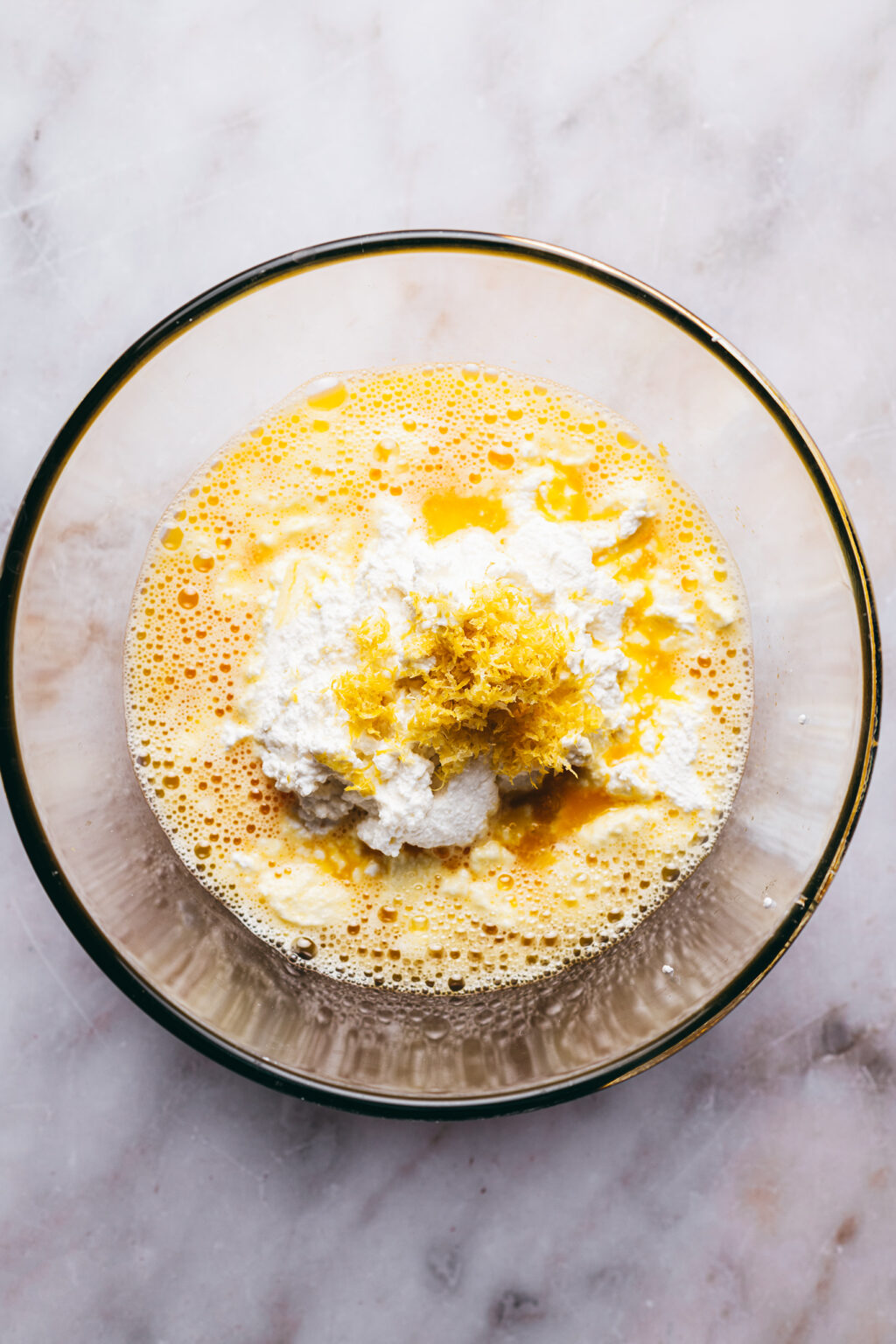 Ajout brocciu zeste citron - Lilie Bakery