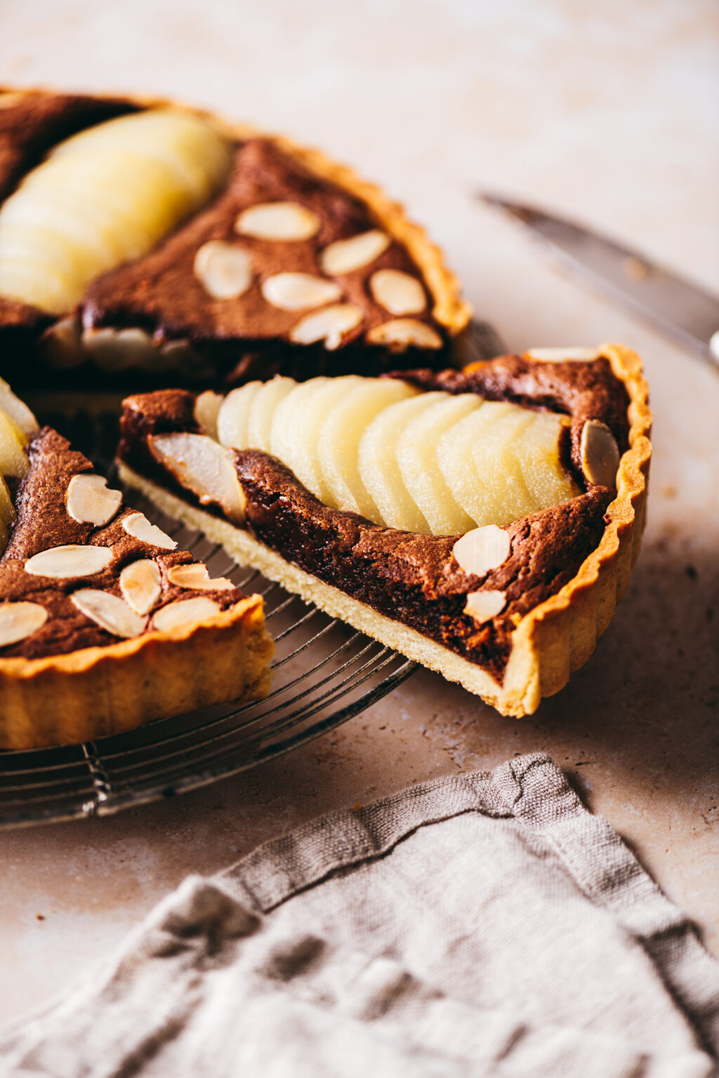 Part tarte poire chocolat - Lilie Bakery